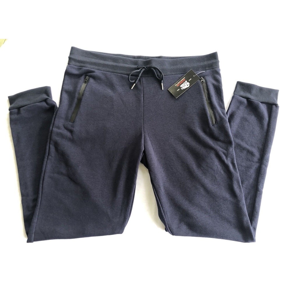 Rudolph Sportswear Mens Sweatpants Athletic Lounge Fleece XXL Navy NWT Classic
